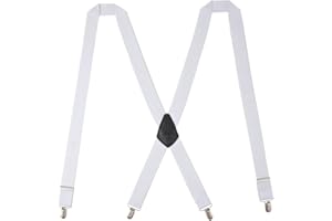 Mens Braces LAFAYON X-back suspenders for Men 35mm 9 Colors with 4 Strong Clips Heavy Duty Braces