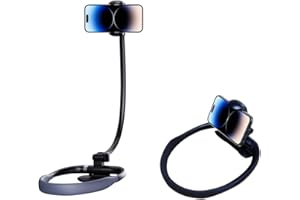 EIGHTSPACE Support universel pour téléphone portable, col de cygne, rotation à 360 °, cou réglable, support universel pour téléphone de 4,7 à 6,7"