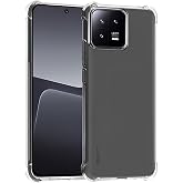 OzzyCase Xiaomi Mi 13 İle Uyumlu Kılıf Arkası Sert Kenarları Yumuşak Sararmaz Anti Şok Şeffaf Silikon Kapak,Şeffaf
