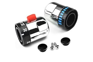 AIDNTBEO 1 paire de poignées de contrôle thermostatiques et thermostatiques pour mitigeur de baignoire/douche