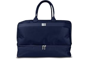Surprizeshop Ladies Golf Holdall | Separate Shoe Compartment | Internal Pocket | Lady Golfer Detail (Navy)