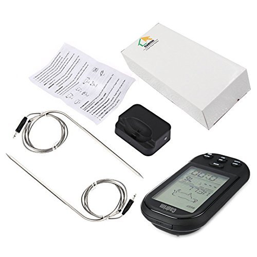 SIEGES Wireless Barbecue Thermometer Cadrim Bratenthermometer Digital BBQ Grill Thermometer Ofenthermometer mit großes Display & Funk-Empfänger Zeitmesser voreingestellten BBQ Temperaturen für das Kochen,Grill,Backofen,Fleisch ,Türke,Steak - 6
