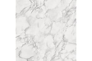 Fine Decor Marblesque Plain Marble Wallpaper White Fine Decor FD42274