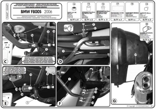 Givi Seitenkoffer-Träger für BMW F 800 S-ST