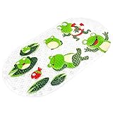 DROVE - Alfombrilla de baño con Dibujos Animados con diseño de Rana con Ventosa para baño...