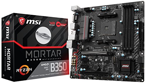 MSI B350M MORTAR AMD RYZEN Socket AM4 7th Gen Athlon DDR4 USB 3.1 M-ATX Motherboard - Black RS.6799 (42.00% Off) - Amazon