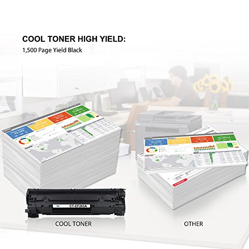 Cool Toner kompatibel toner für CF283A 83A fuer HP LaserJet Pro MFP M125a M125nw M125rnw M126a M126nw M127fn M127fp M127fw M128fn M128fp M128fw M225dn M225dw M225rdn, LaserJet Pro M201n M201dw M202n M202dw, Schwarz 1500 Seiten, 2 Pack - 5
