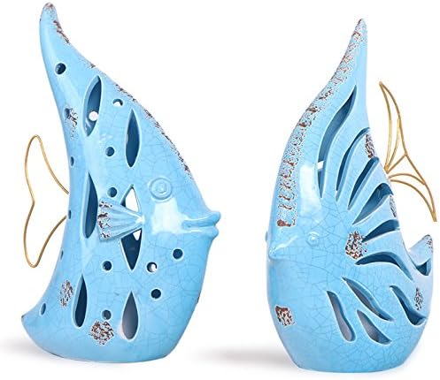 Decoured Kiss Fish Desktop Ceramic Ornaments Old Crafts Decoration Creative Gifts Gifts A Couple Kissing Fish