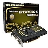PCIe 16x EVGA NVIDIA GeForce GTX560Ti FPB Grafikkarte (PCI-e, 1GB GDDR5 Speicher, 2X DVI, HDMI)