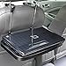 ECVISION Multi-Functional Portable Car Seat Back Laptop PC Tray Car Auto Seat Foldable Tablet Mount Tray iPad Stand Holder Desk Table Drink Food Cup Tray Car Steering Wheel Desk for Travel (Black)