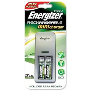 Energizer Mini Battery Charger for 2x AAA 850mAh: Amazon.co.uk: Camera