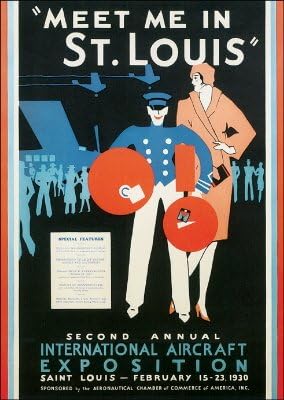 International Aircraft Exposition St Louis 1930 - Vintage Image Mouse Mat