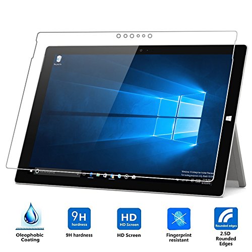 Microsoft Surface Pro 4 Schutzfolie,Vikoo Glasfolie Hartglas 9H Panzerglas Panzerglasfolie für Microsoft Surface Pro 4 - 8
