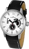 Jacques Lemans Herren-Armbanduhr XL Analog Quarz Leder 1-1741H