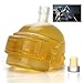 Produktbild Pawaca Creative Whiskey Flasche Wodka Flasche Bierkrug, Transparent Creative Helm Dekanter, Whisky Flasche, Formen Aus Dem Spiel PlayerUnknowns Schlachtfelder (600ml) Für Bars Home Parties