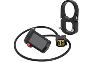 JFG RACING Kit Compteur Vitesse Moto,Compteur Numérique LCD Compteur Horaire + Support Compteur pour Sur Ron S/X Segway X160/260-Noir