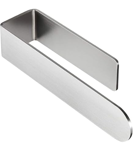 Porta Asciugamani Adesivo Senza Trapano 26 Cm - Acciaio Inox 304 Spazzolato Per Bagno E Cucina