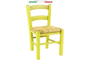 ZSTYLE Silla Venezia Baby para niños, de madera para fiestas, para restaurante y cocina, color amarillo