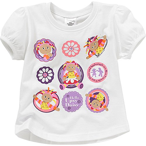 In The Night Garden Upsy Daisy Girls Short Sleeve T-Shirt - White - 18/23 Months