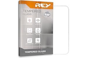 REY Verre Trempé pour UNIVERSAL 10", Protecteur d'écran, résistant aux rayures, entièrement transparent, ultra-résistant Dimensions 25,3 x 14,4cm Mesurez avant d'acheter ! !!!