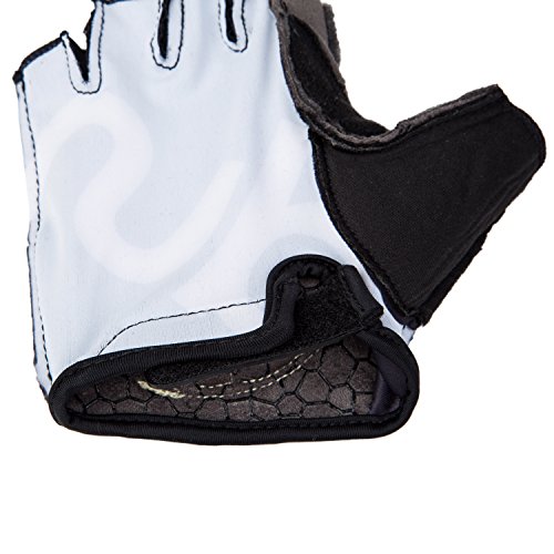 Asvert Fahrradhandschuhe mit Dämpfende 8mm Schaumstoffpolster Breath halbe Finger-Fahrrad-Reitfahrrad-Handschuhe ( schwarz ) - 8