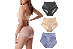 LYAART Slip Modellanti Senza Cuciture in Seta di Ghiaccio a Vita Alta, comode Mutandine di Seta di Ghiaccio, Mutandine Contenitive per Il Sollevamento dell'anca da Donna