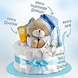 Timfanie® Windeltorte | Spieluhr (1-stöckig / baby-blau) - 2