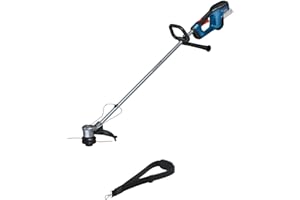 Bosch Professional 18V System Akku-Rasentrimmer GRT 18V-33 (bürstenloser Motor, Schnittkreisdurchmesser von 33 cm, inkl. 1x Schultergurt, 1x Fadenspuleneinheit)