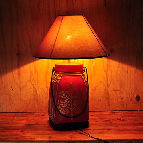 Preisvergleich Produktbild HRMAOI®,Southeast Asian Style, Wohnzimmer Stehlampe, Holzhotelbeleuchtung, Innenraumlampe Käfig, A-18 * 60CM