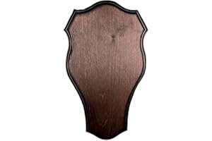 Hi Life Living Nature Scudo di Legno per Trofeo Daino. Pannello. Corna. Caccia. 40x23cm 030201