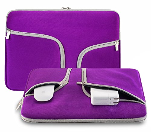 HASESS 13,3 Zoll Ultrabook Computer Bag Notebook Laptop Tasche Tragetasche mit Griff Tablette PC Sleeve Case Reißverschluss Briefcase Pouch Haut Hülle Cover für für Alle 13 Zoll Notebook Computer MacBook Air 13" MacBook Pro 13" Universal Laptop Netbook Acer Asus Dell Fujitsu Lenovo HP Samsung Sony Toshiba - Lila