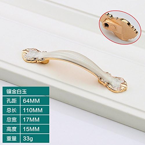 DaMonicv Modern and minimalist small cupboard handle bar shoe cabinets closet door handle continental matt black drawer handle,Gold Baiyu 64mm