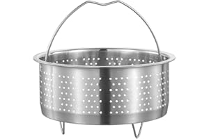 Homoyoyo Panier Vapeur en Acier Inoxydable 22 Cm pour Cocotte Minute SEB - Accessoire De Cuisine - Idéal pour Cuisson De Viande Et Légumes Insert Universel Passoire Résistante à La