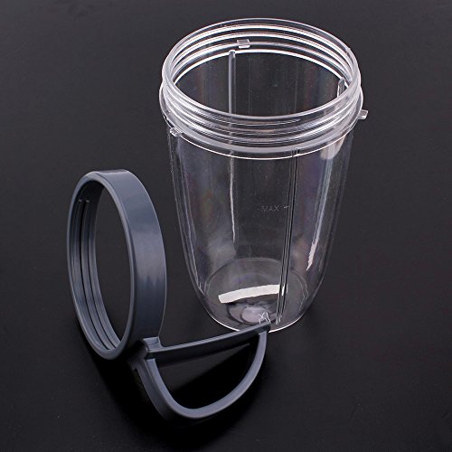 UNIQUEBELLA Ersatzteile Für Nutribullet , 3 Stk Tasse Cup mit Griff Entsafter Zubehör Für NUTRIBULLET Blender Entsafter Standmixer - 5