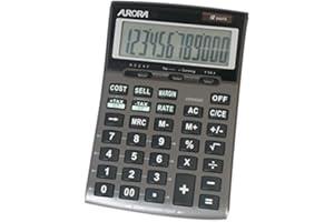 Aurora DT-152 - Calculadora, color gris oscuro, 195 x 130 x 31 mm