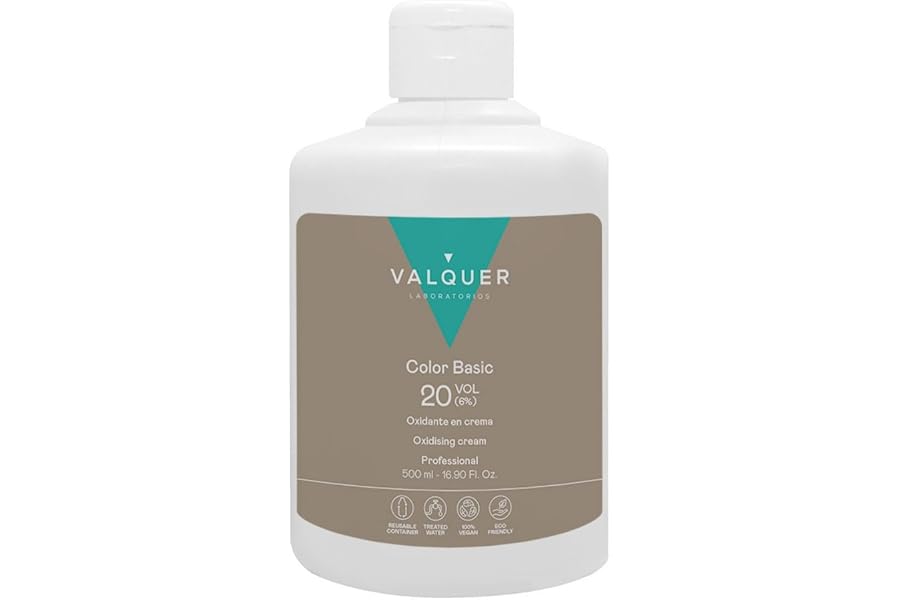 VALQUER Agua Oxigenada en Crema Estabilizada 20 Volúmenes 6% | Oxidante para Coloración Capilar Permanente y Decoloración | V