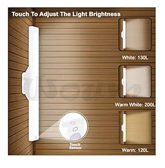 Wooum Rechargeable Touch On Off Desk Lamp /Cupboard Lamp / Wall Lamp / Bedroom Lamp / Study Lamp / Table Lamp Children Eye Protection Adjustable Angle