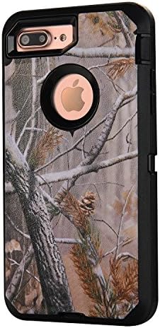 KingWel Defender Series Case for iPhone 7 plus Realtree Camo (Black tree)