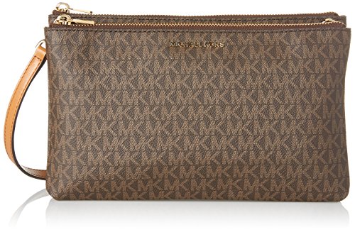 Michael Kors Adele, Bolso bandolera para Mujer, Marrón (Brown), 4.4000000000000004x15.2x24.8 cm (W x H x L)