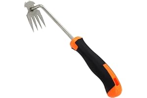 fengleas Gartenarbeit Hand Unkrautstecher, Premium Manganstahl Geschmiedet Unkrautzieher, Unkrautjäten Gartengeräte, Fugenreiniger Unkraut, Hand Unkraut Jäten Werkzeug Für Gartenarbeit Mit Griff (A)