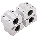 Material: Alluminum Control deslizante de impresora 3D Bloque deslizante Cojinete SCS8UU Linear Motion Ball 4pcs