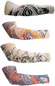 Oyshome Tatoo Arm Sleeves for Sun Protection Two Pair