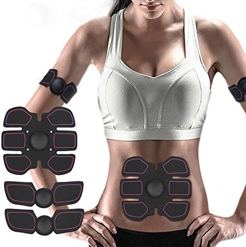 Ab Stimulator Ultimate Abs Stimulator Ab Belt- Muscle Toner Belt Ab Toner Wireless Fit for Men &amp; Women Home Office Workout Fitness Ab Trainer (Set: Purple)