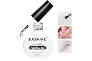 ‎JODSONE JODSONE 10ML Nail Glue Gel für Nagelspitzen Langanhaltender Verlängerungsklebstoff für klare Nagelspitzen und klare Press-On-Nägel, Nagelreparaturbehandlung, benötigt U V Licht gehärtet