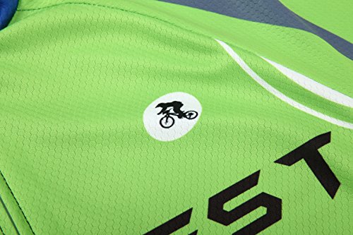 [Größe:S-5XL][option:Trägerhose,3D 2.8cm Sitzpolster] Fahrrad Trikot Langarm Radhose Radtrikot Fahrradbekleidung Herren Männer Hemd mit lange Ärmeln Set Cycling OutdoorTrikots Windjacke Neue - 4