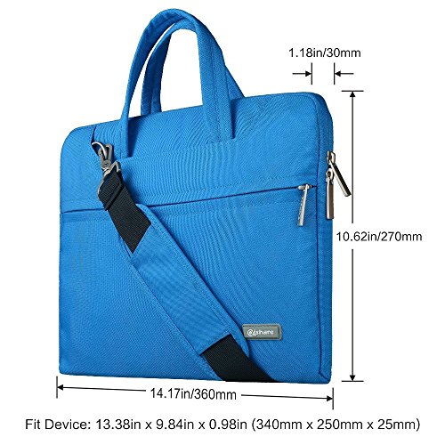 Qishare 11 6-12 Zoll Multifunktions-beweglicher d  nner heller Laptop-Schulter-Beutel-Aktenkoffer-Notizbuch-Computer-Taschen-Kasten Ultrabook Netbook 