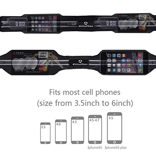 Laufgurt Â»Run4FunÂ« Stilvolle GÃ¼rteltasche / Bauchtasche / Lauftasche fÃ¼r Laufen, Wandern, Klettern, Reiten - 3x Farben / Handys bis ca. 5,5Zoll / elastisch wasserdicht & festsitzend ! Blau