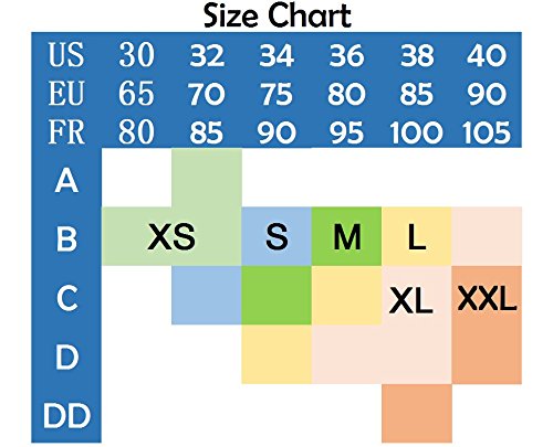 SYROKAN Damen Doppellagiger Sport BH – Racerback,ohne Bügel,ungepolsterte Cups - 4