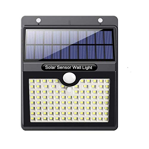 Luz Solar Exterior, VOOE [Versión Alta Calidad] 97 LED Foco Solar con Sensor de Movimiento Iluminación Luces Solares Impermeable Lámpara Solar para Exteriores 3 Modos para Jardín