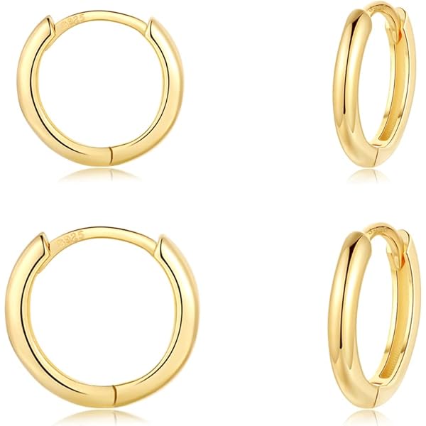 FaithHeart Oorstekers voor dames en meisjes, 925 zilver, kleine kraakbeen- oorbellen, Huggies, creolen, helix-piercing, zilveren oorbellen, 6 mm tot 12 mm, keuze uit verschillende kleuren, 8mm, Zilver